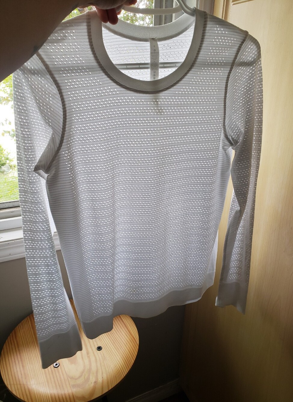 lululemon athletica Light Lavender Long Sleeve Knit Top - Picture 5 of 11